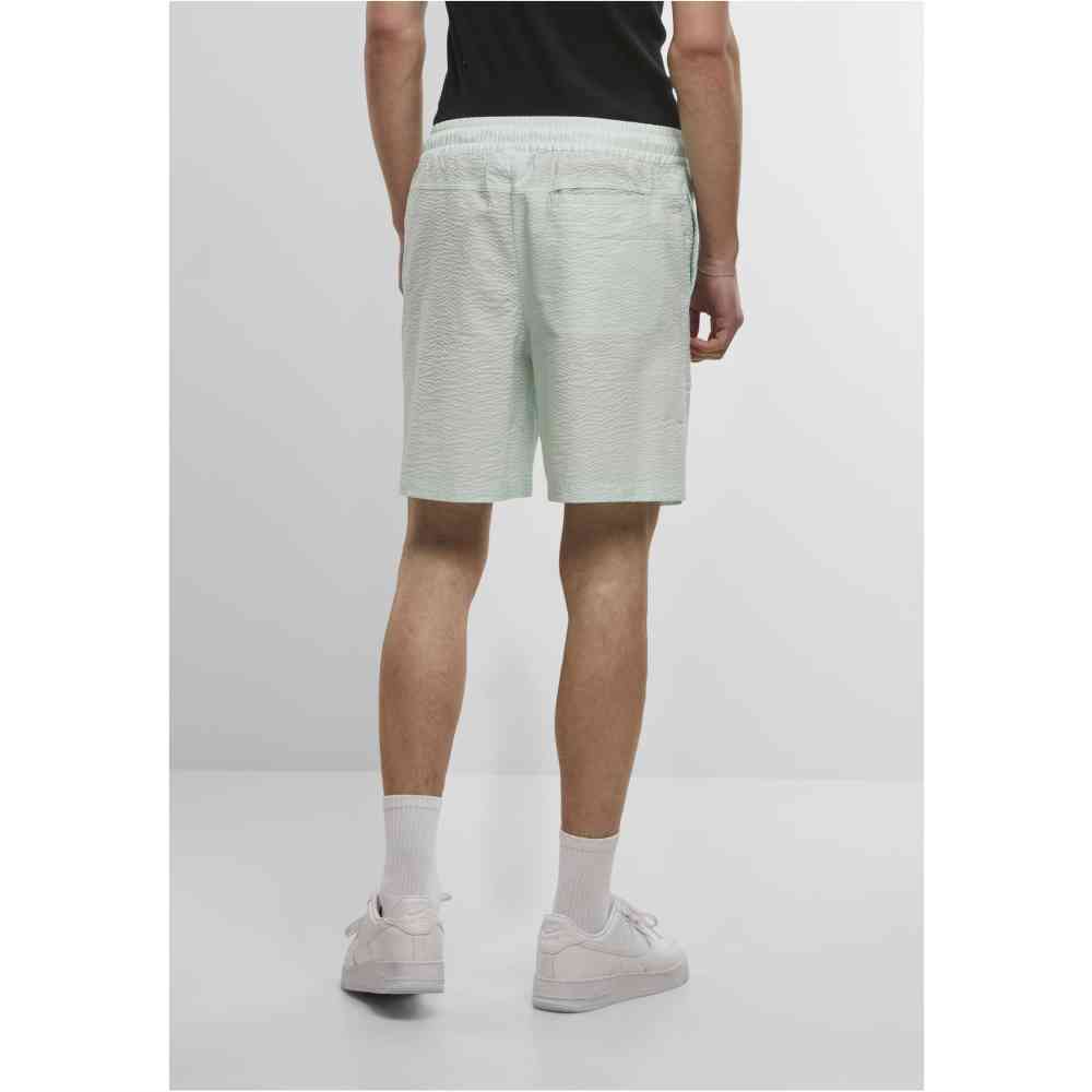 Urban Classics - Basic Seersucker Shorts - Mint green